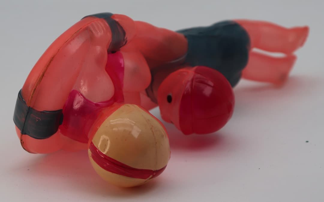 セルロイド製 水着の男の子と女の子のフィギュア 日本製レアアイテム