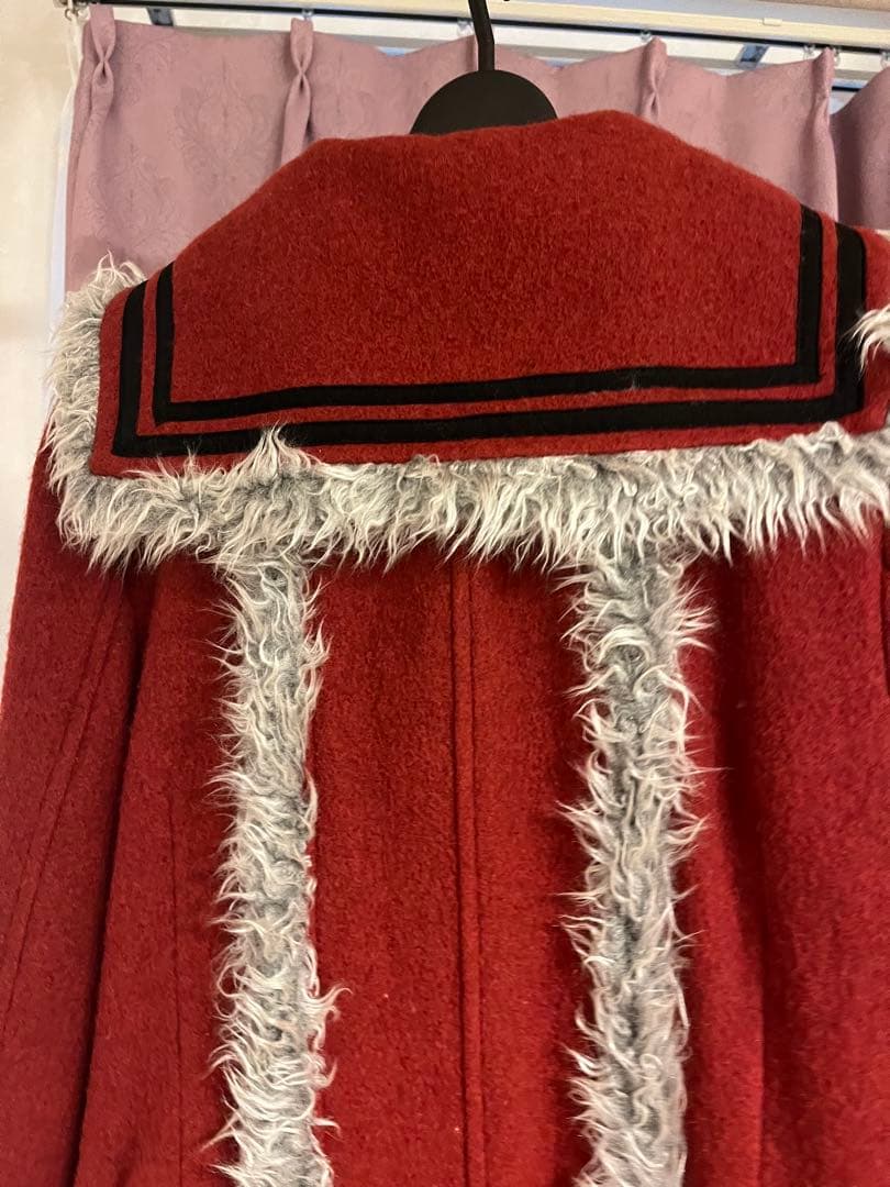 BETTY'S BLUE☆赤 セーラー襟 ロングコート