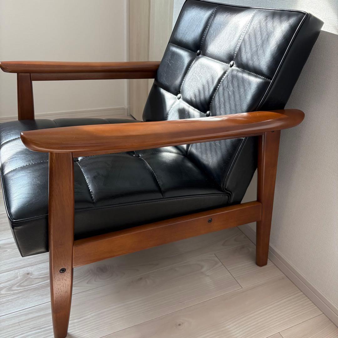 カリモク60 Kチェア　1シーター　スタンダードブラック　美品