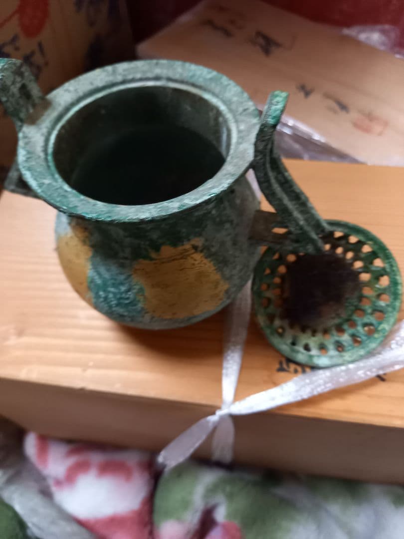 お安くしました。よろしく御願いします。青銅鋳物　香枦