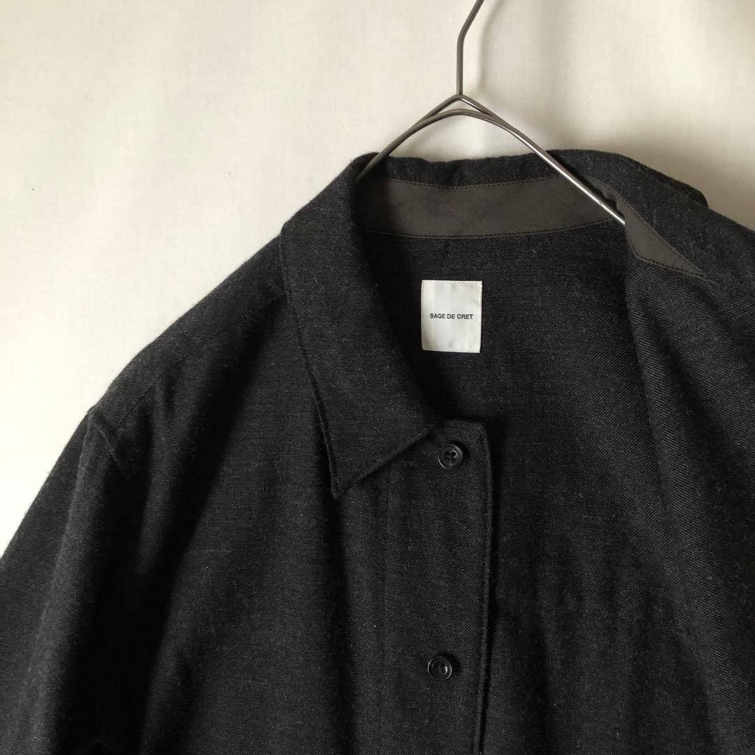 美品【春物】SAGE DE CRET サージュデクレ ダークグレー ジャケット