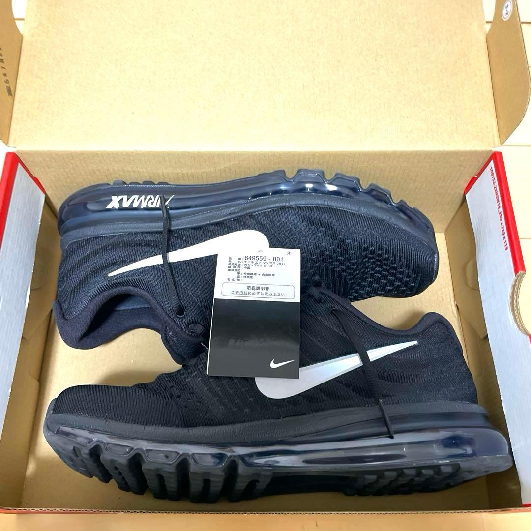 NIKE AIR MAX 2017 BLACK WHITE 27cm 黒タグ付き