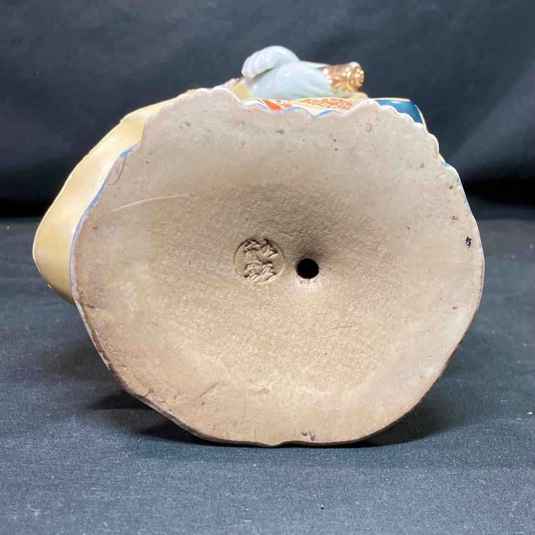 【九谷焼】観音像 九谷八幡窯 仏像 置物 金彩立像