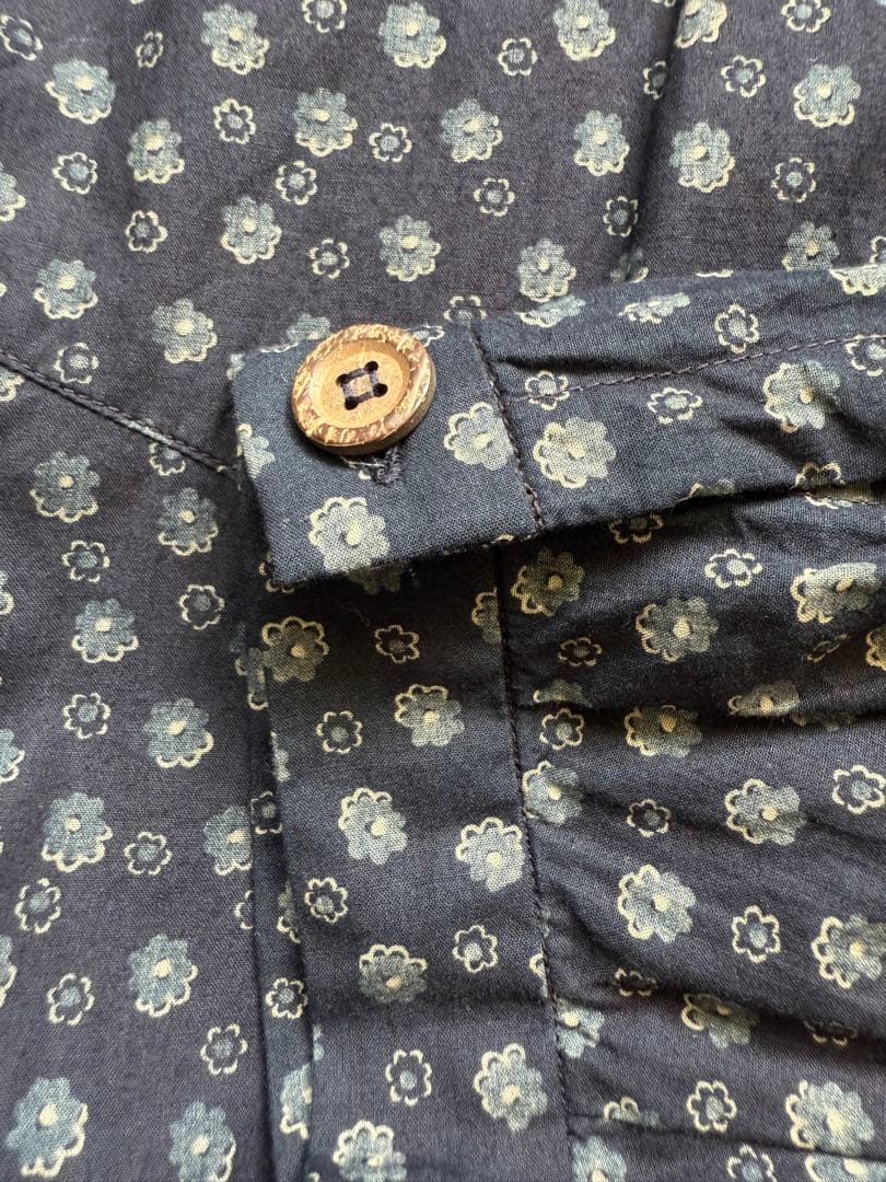 お値下げ！45R もこもこ花プリントのドレス 未使用