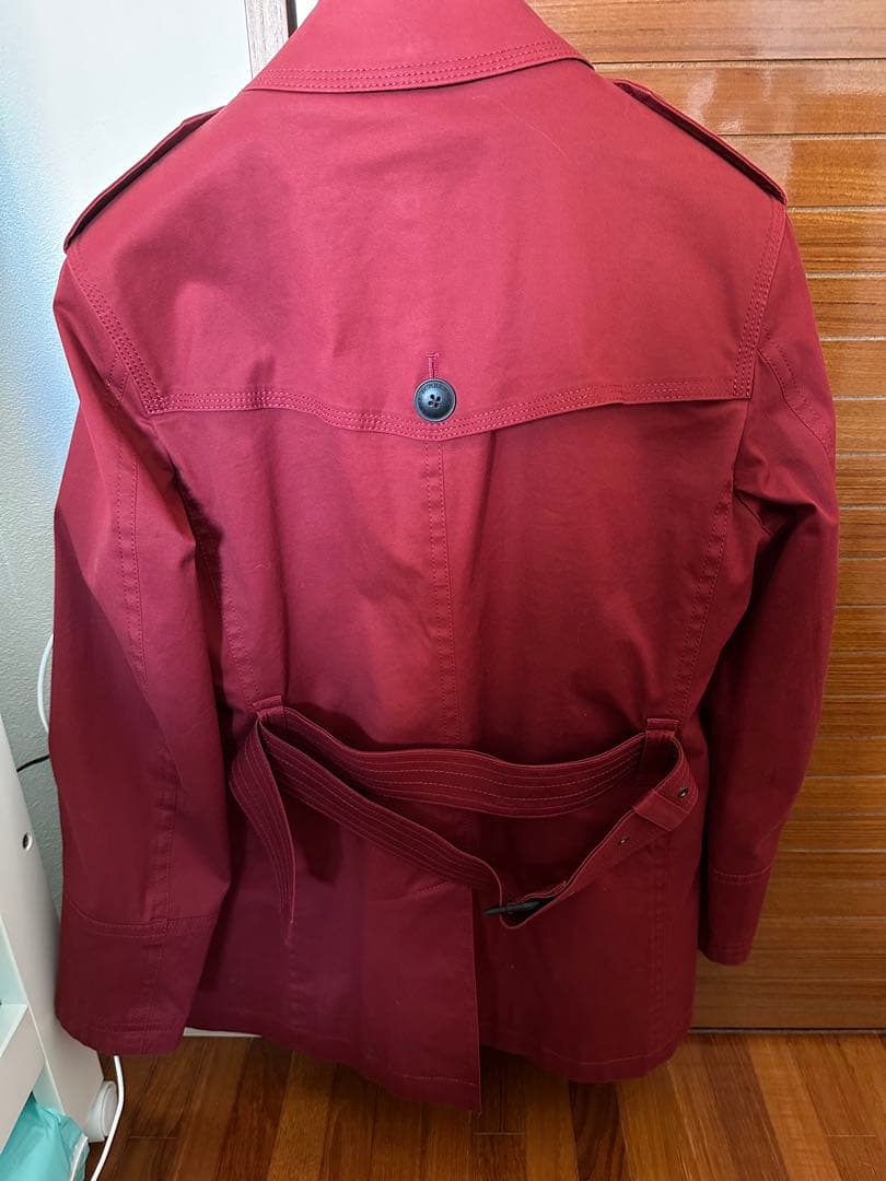 BURBERRY BLACK LABEL 赤 トレンチコート M