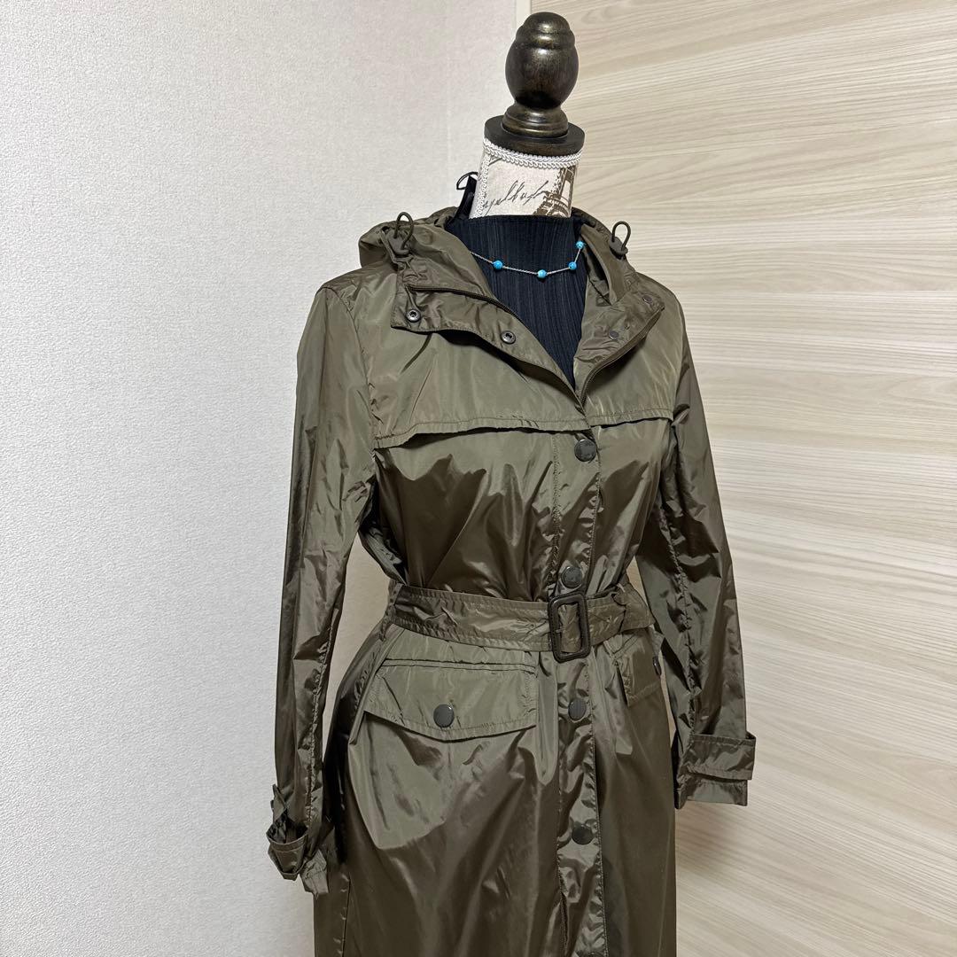 Chloe　プラダ　オリーブ色 フード付きロングコート