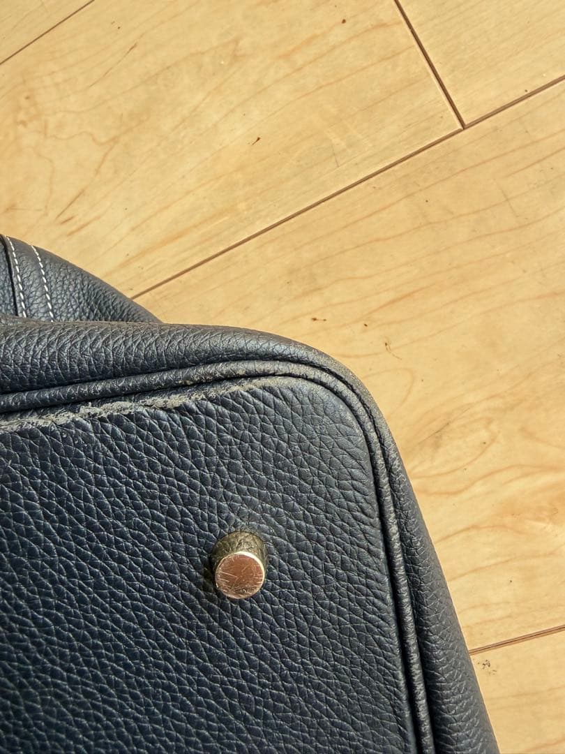 cisei レザートート　941 ネイビーシボ革
