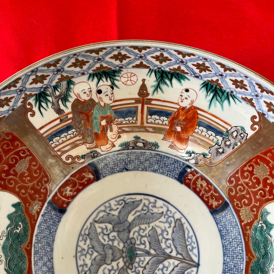 超特大彩絵飾り皿 · 中国古瓷器