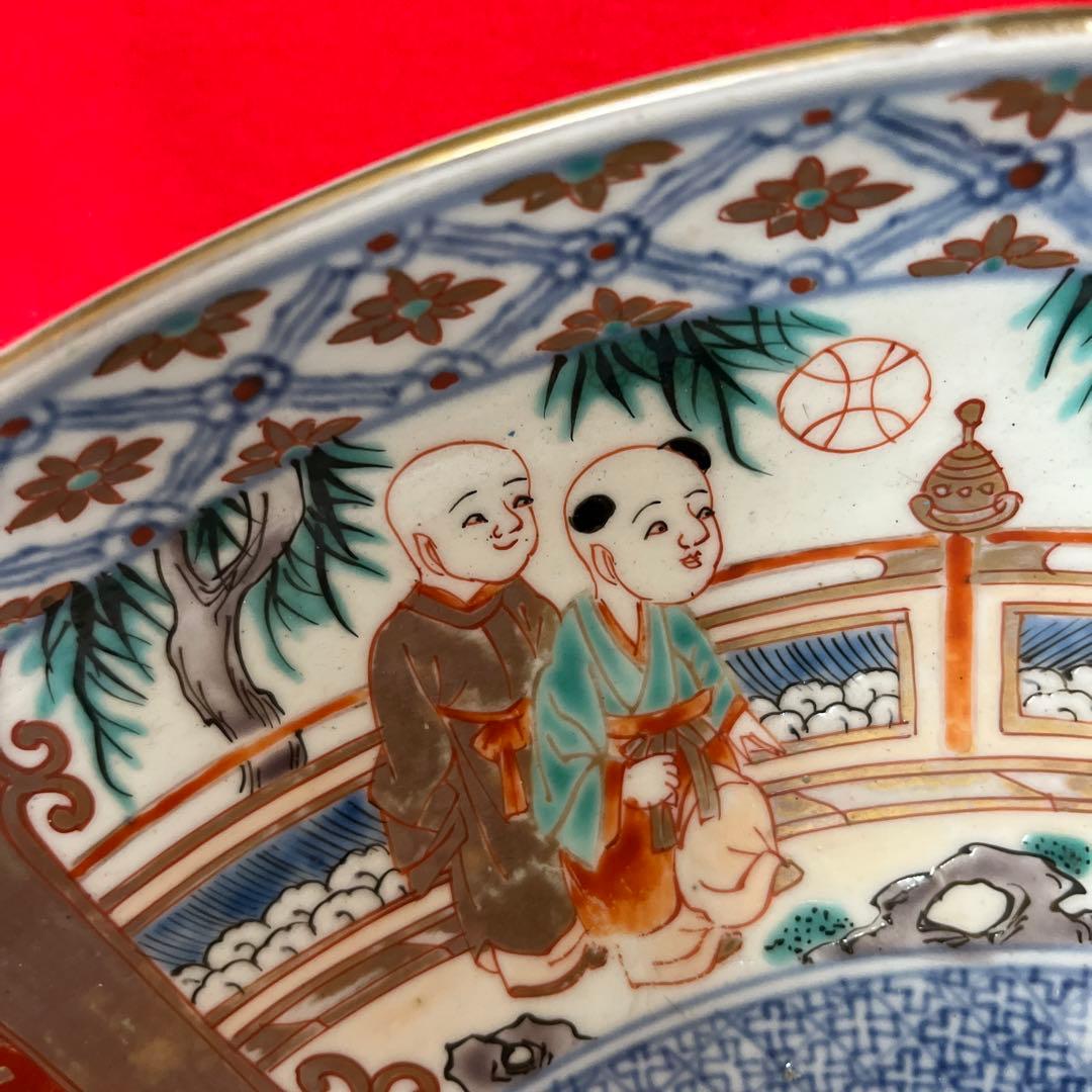 超特大彩絵飾り皿 · 中国古瓷器