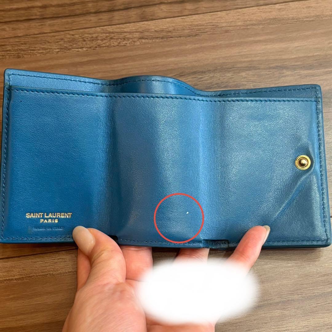サンローラン　SAINT LAURENT 三つ折り財布　レア品