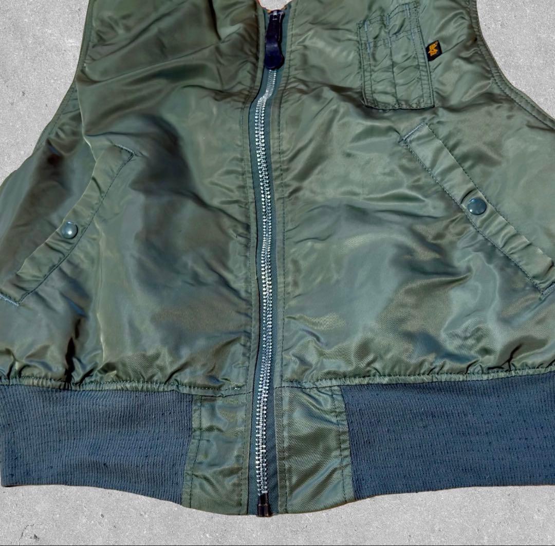 【USA製】90s Alpha Industries FV-2 MA-1 ベスト