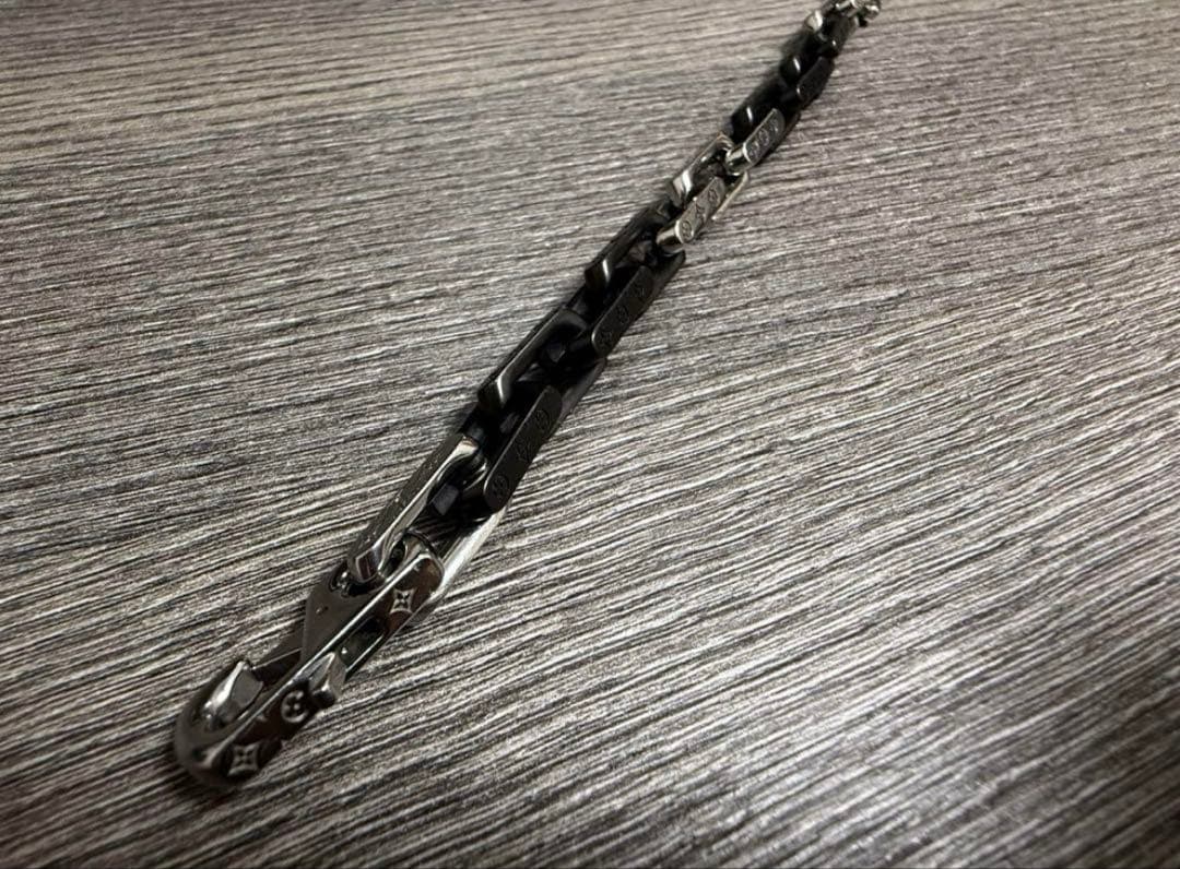 ルイヴィトン M00687 コリエチェーンモノグラムブレスレット メンズ L
