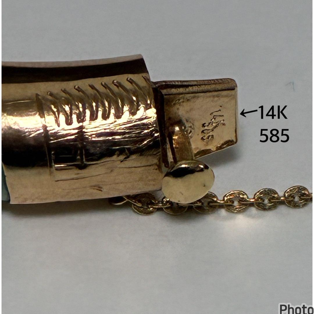 14kジェイドバングル、ブレスレット