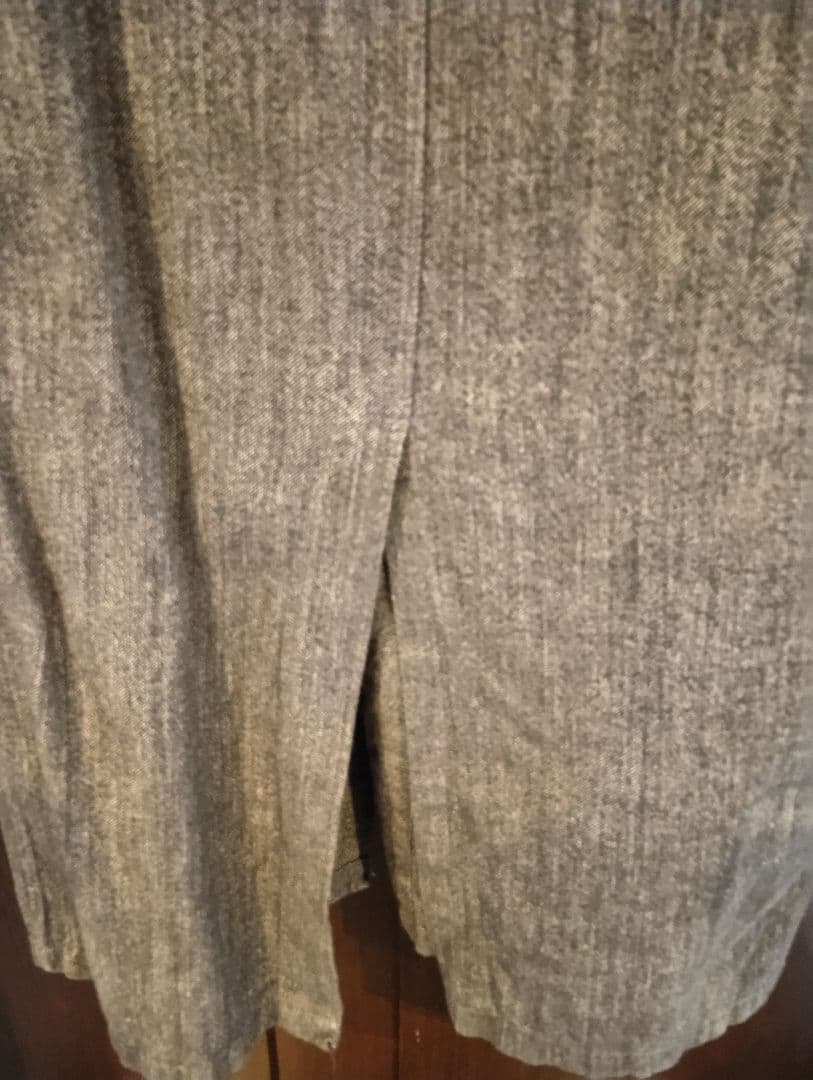 40s 50s ブラックシャンブレーコート　フランス軍　ステンシル XL