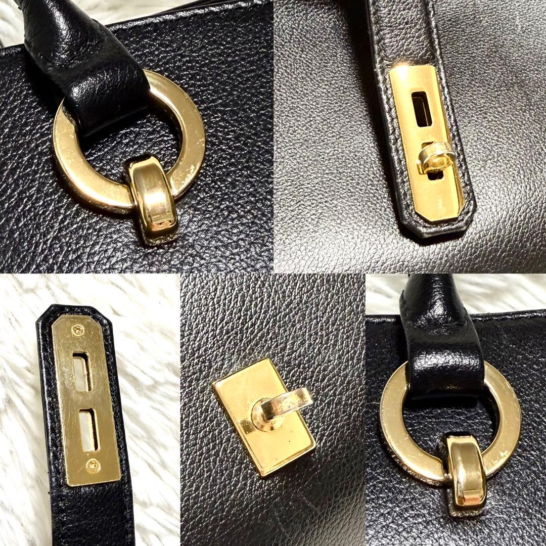 濱野皮革工藝 グレース ディライト トート バッグ ブラック HAMANO