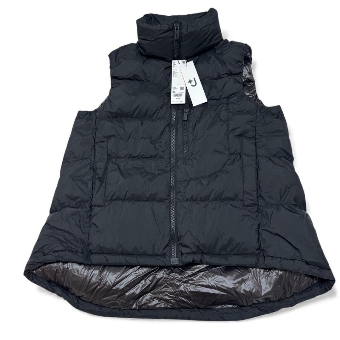 新品 タグ付き✨＋J　ユニクロ　ジルサンダー　ボリューム　ダウンベスト　黒　XL