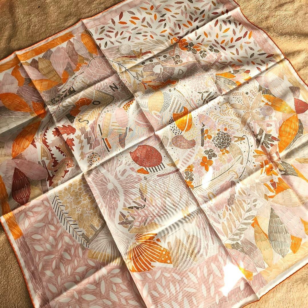 box付 美品【HERMES】カレ90 それぞれの巣作り スカーフ エルメス