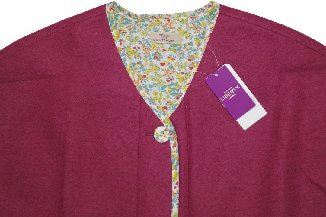 【新品】リバティ LIBERTY fabric　ボンディングフリースベスト（L）