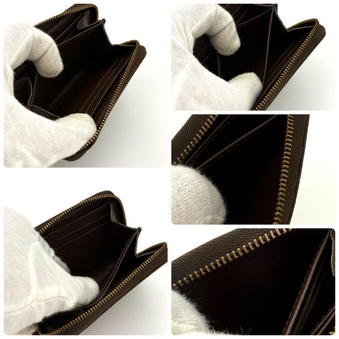 ルイヴィトン【最高級美品】ダミエ エベヌ ジッピーパース ブラウン
