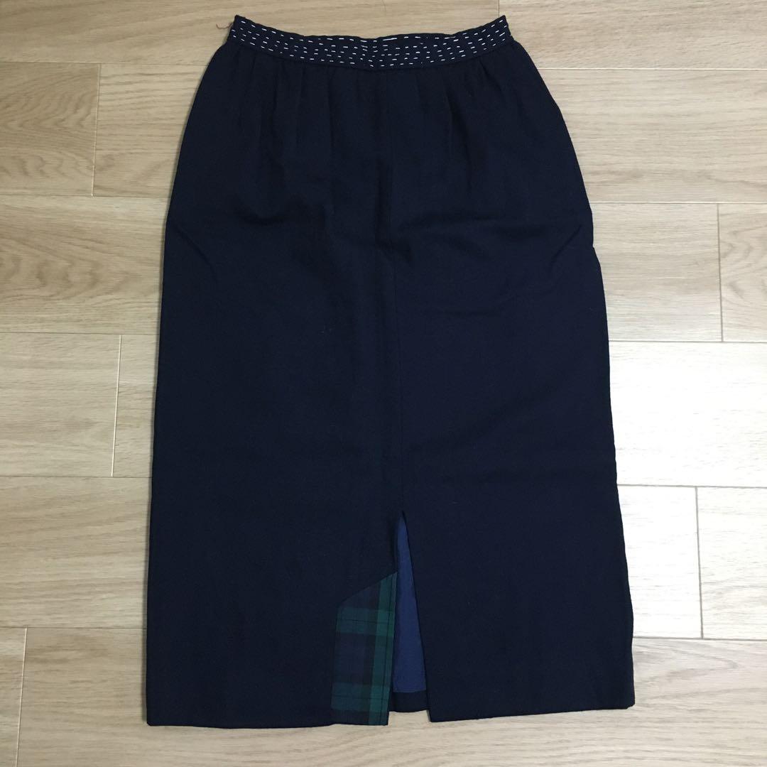 パッチワーク手縫いのスカート
