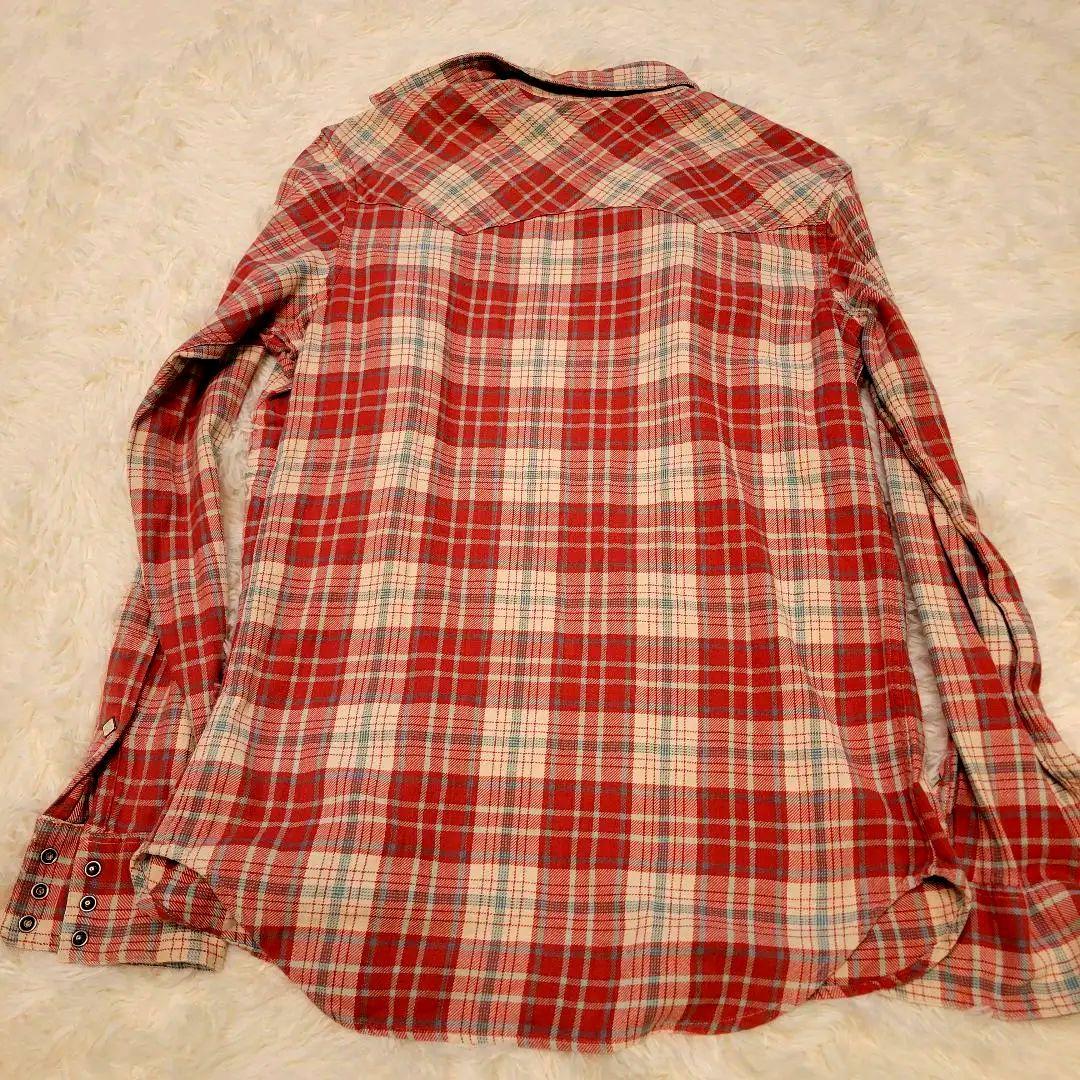 RRL チェック柄 ウエスタンシャツ