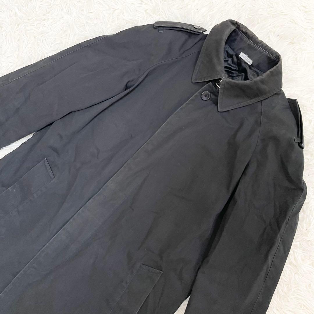 【美品】DOLCE&GABBANA コットンコート 黒 48 Lサイズ相当