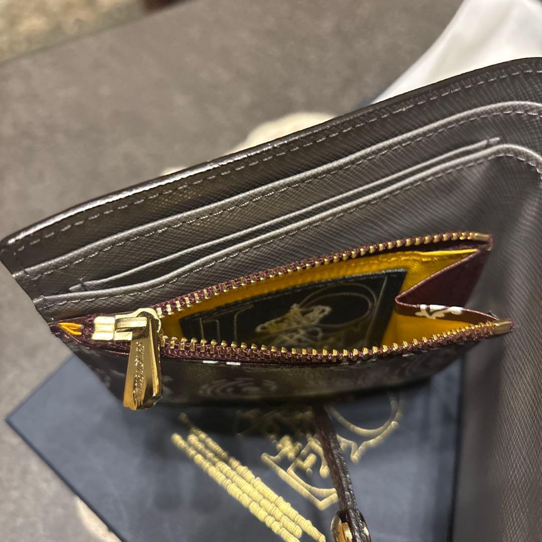 admj 二つ折り財布　HAPPY200%バンダナ柄美品❣️