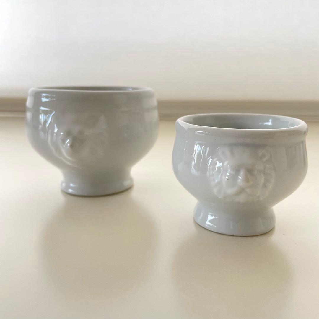[m出品]ライオンヘッド 小さなポット7個