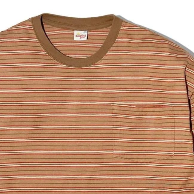 トップス SUNDAYS BEST BORDER L/S POCKET TEE Lsize