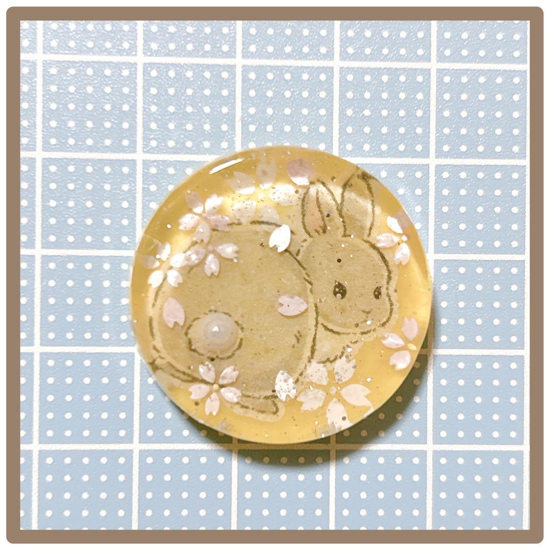 No 15❣️可愛いさくらとうさぎレジンヘアゴム❣️٩(๑❛ᴗ❛๑)۶❣️