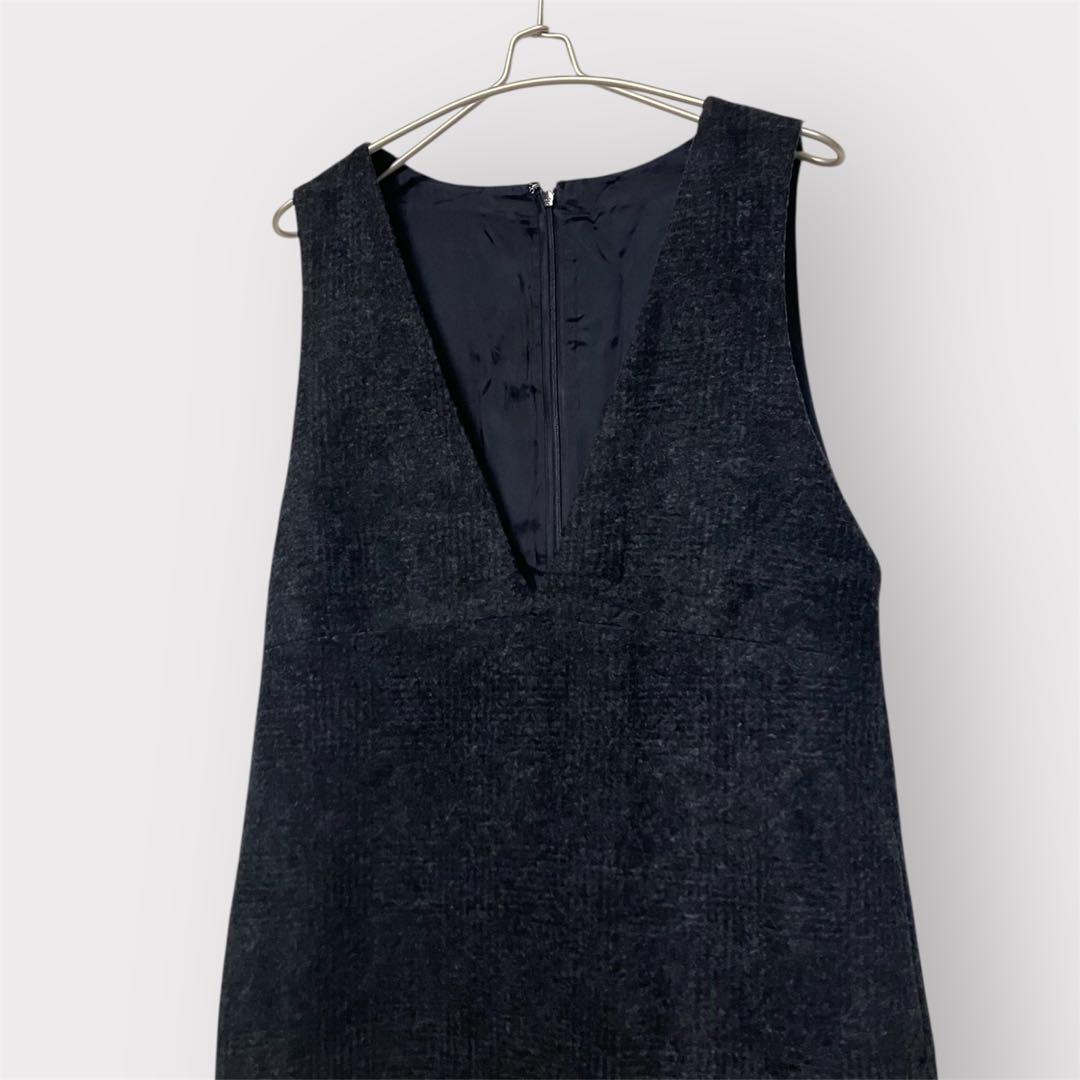 ANAYI グレンチェック ジャンパースカート 38