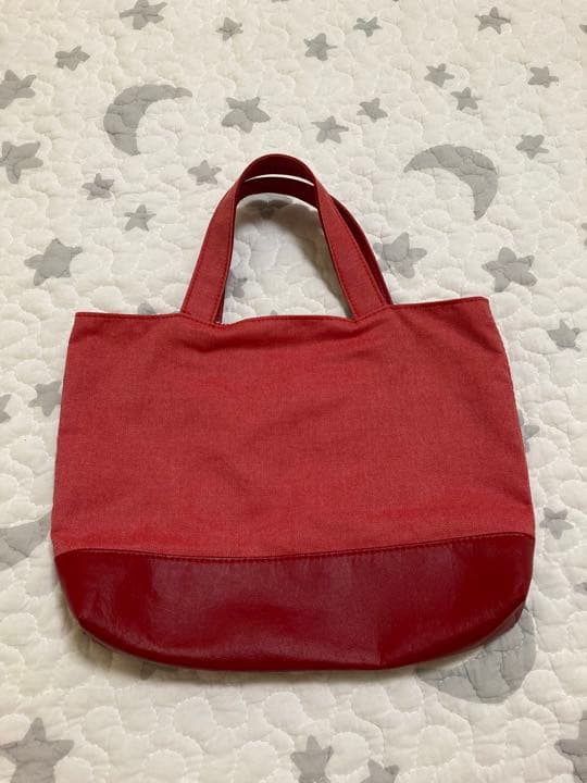 ファミリア　ミニバッグ　マチ　デニム