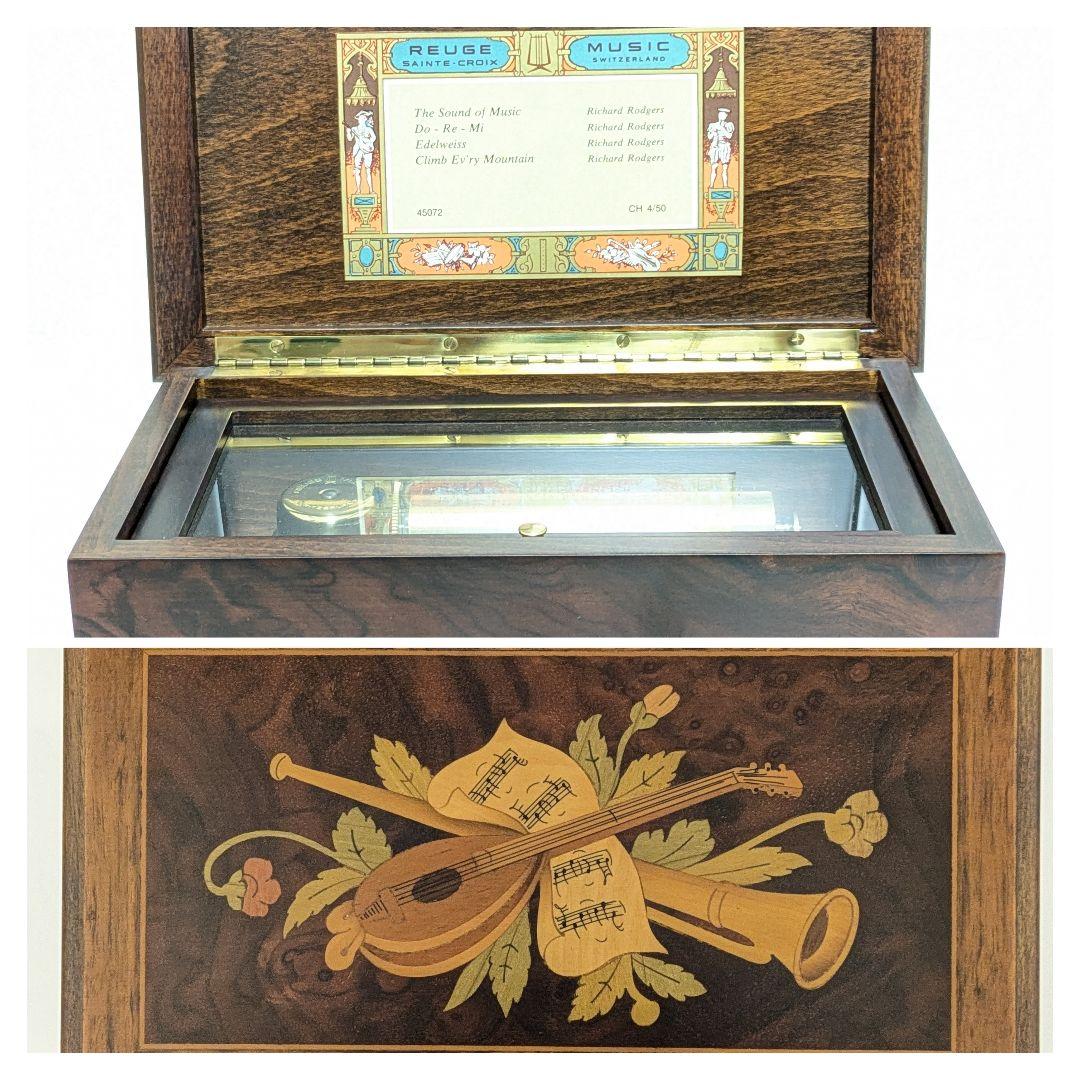 チョコミント リュージュ REUGE 50弁 4曲 スイス製 オルゴール