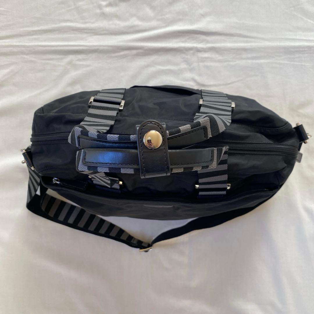 agnes b. VOYAGE ボストンバッグ 2wayナイロン 黒
