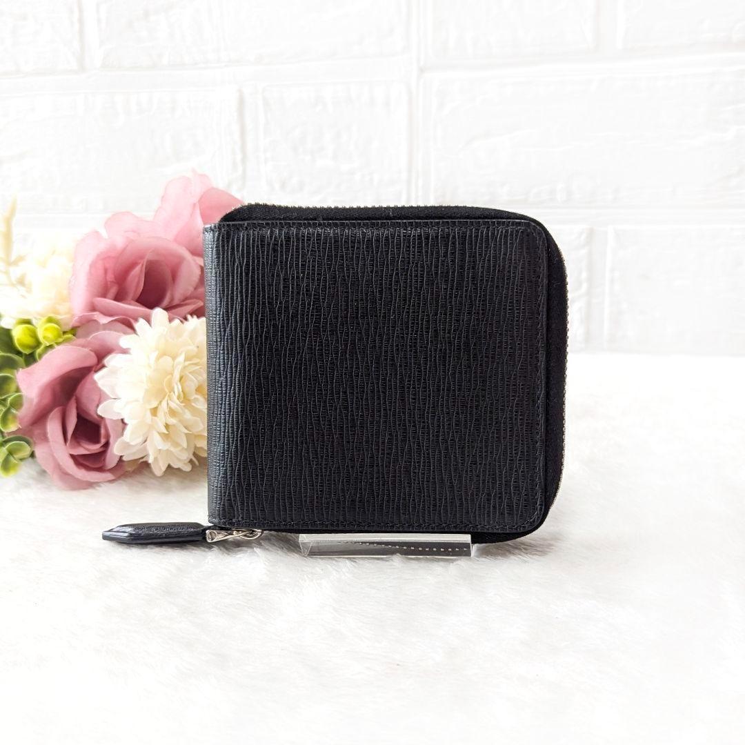 ✨極美品✨フェラガモ ダブルガンチーニ ラウンドファスナー 折り財布 レザー