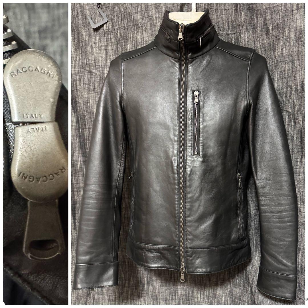 定価20万9000円 junhashimoto スペインラムレザー　ライダース