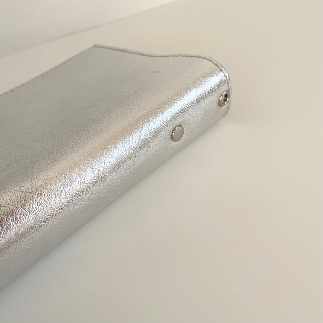 早い者勝ち　韓国　貯金　バインダー　カバー　リフィル　レザー　シルバー