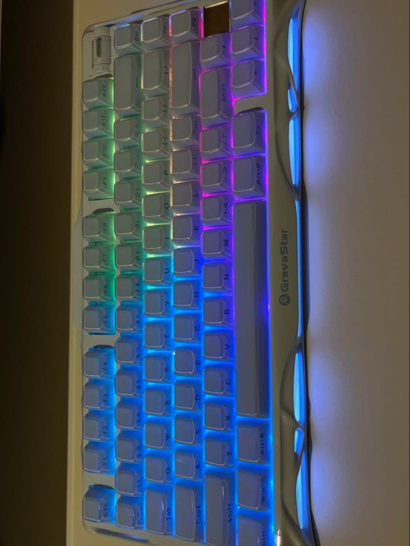 Gravastar K1 ゲーミングキーボード　水色