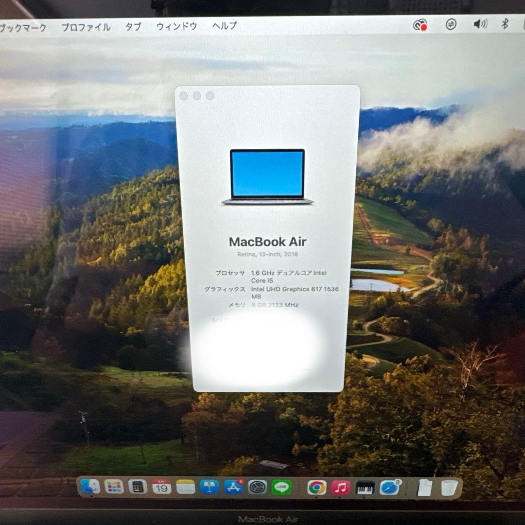 MacBook Air 2018 デュアルコア Intel Core i5