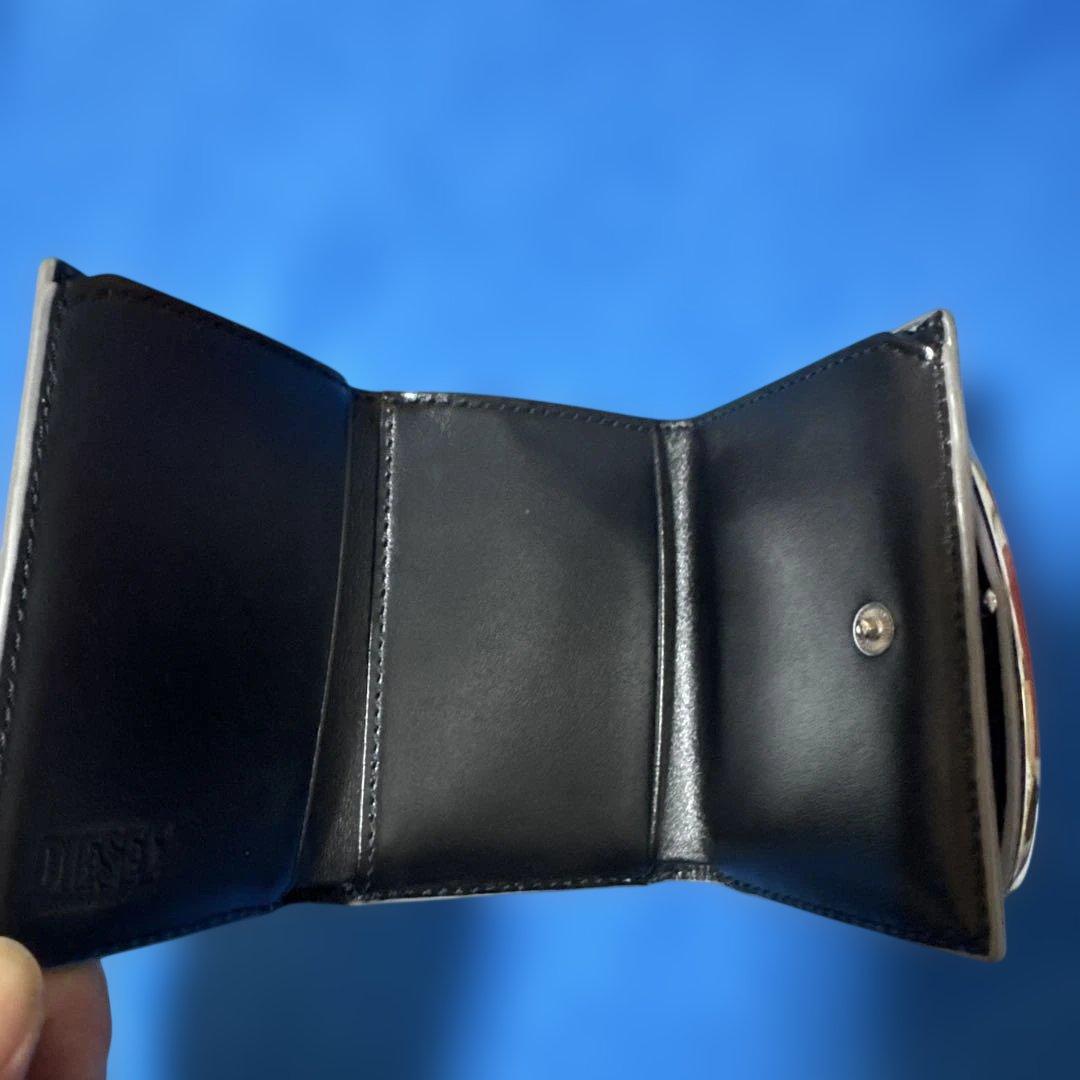 DIESEL シルバー 三つ折り財布