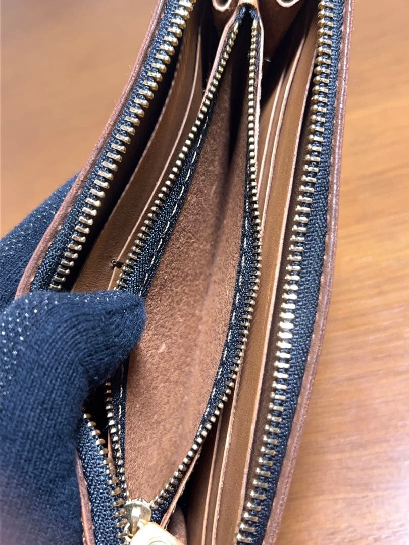 HERZ ヘルツ レザー ラウンドジッパー 長財布