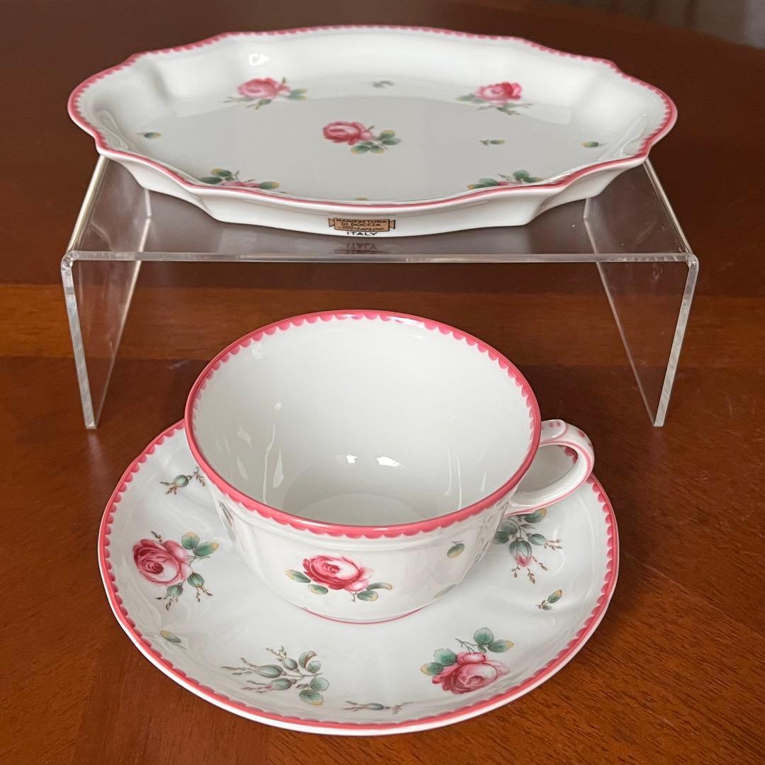 【美品】リチャードジノリ★アンティックローズ★トリオ