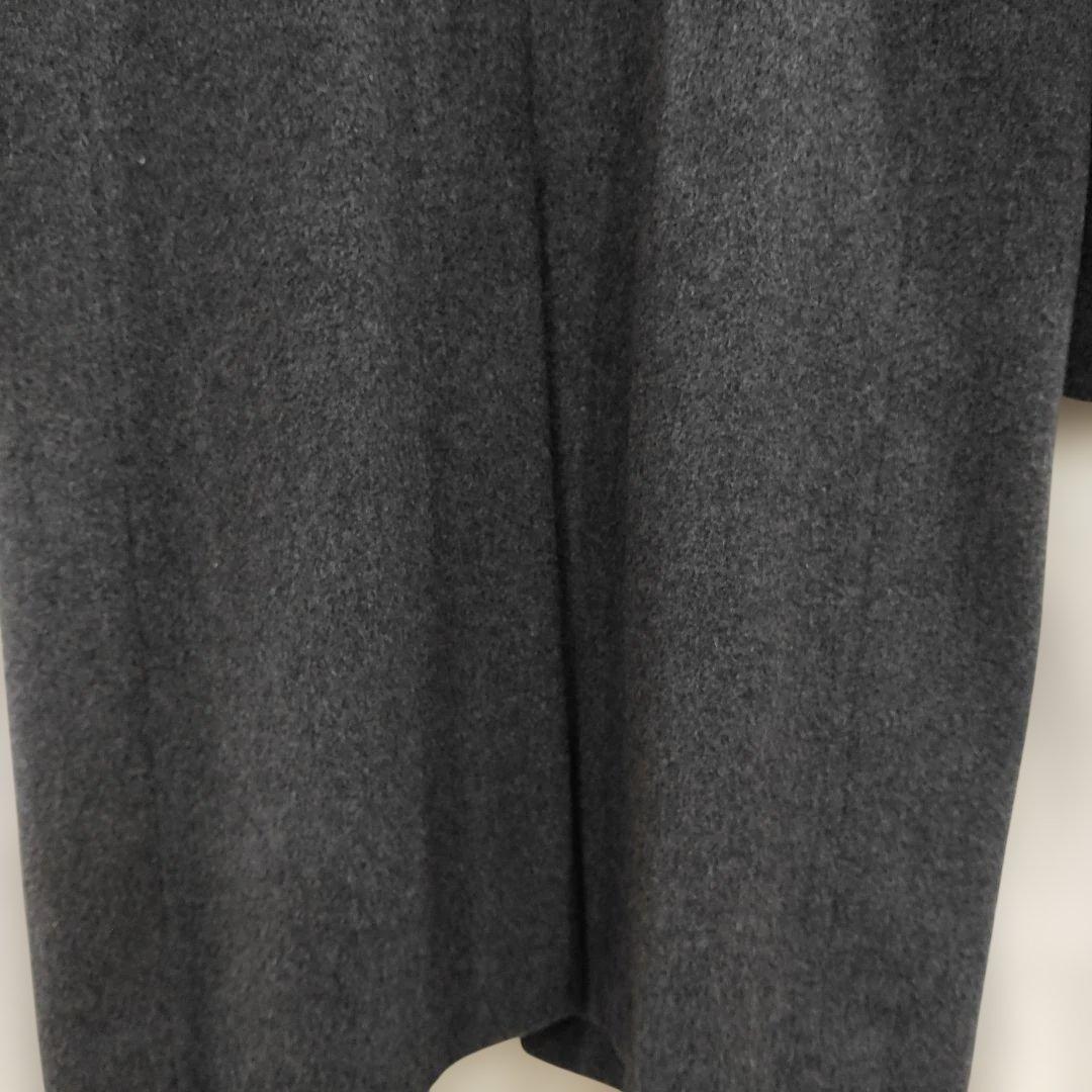 ダンヒル　カシミヤ　　ダークグレー チェスターコート 　ネーム入
