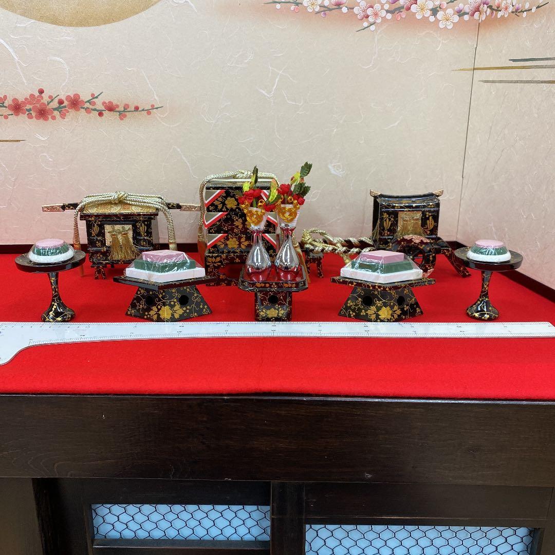 【27】雛人形★ひな祭り★雛道具6点セット★展示品★せ