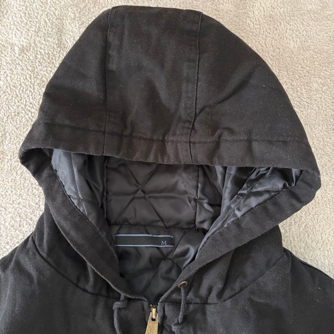 ダックパーカー DUCK PARKAフーディー hoodie BLACK 黒 M