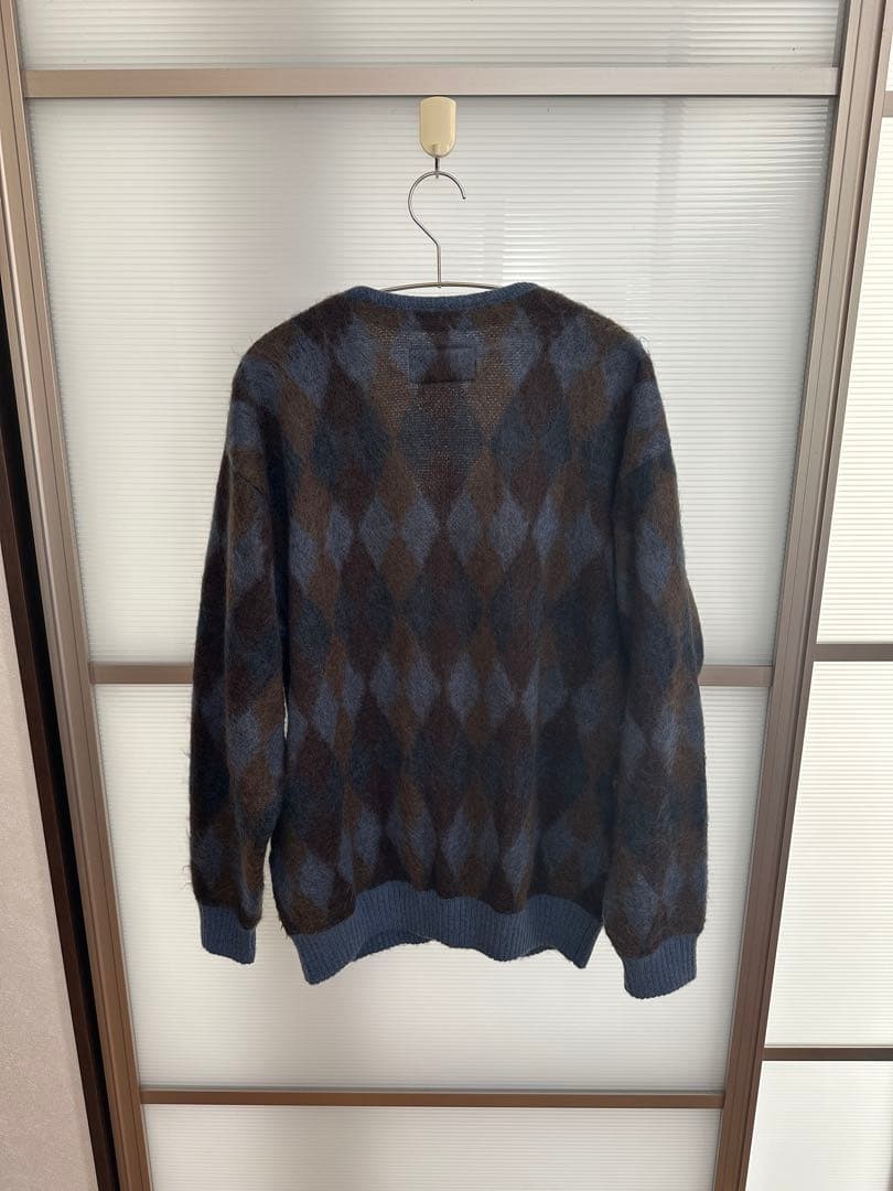 WACKO MARIA ワコマリア 21AW ダイアモンド柄カーディガン