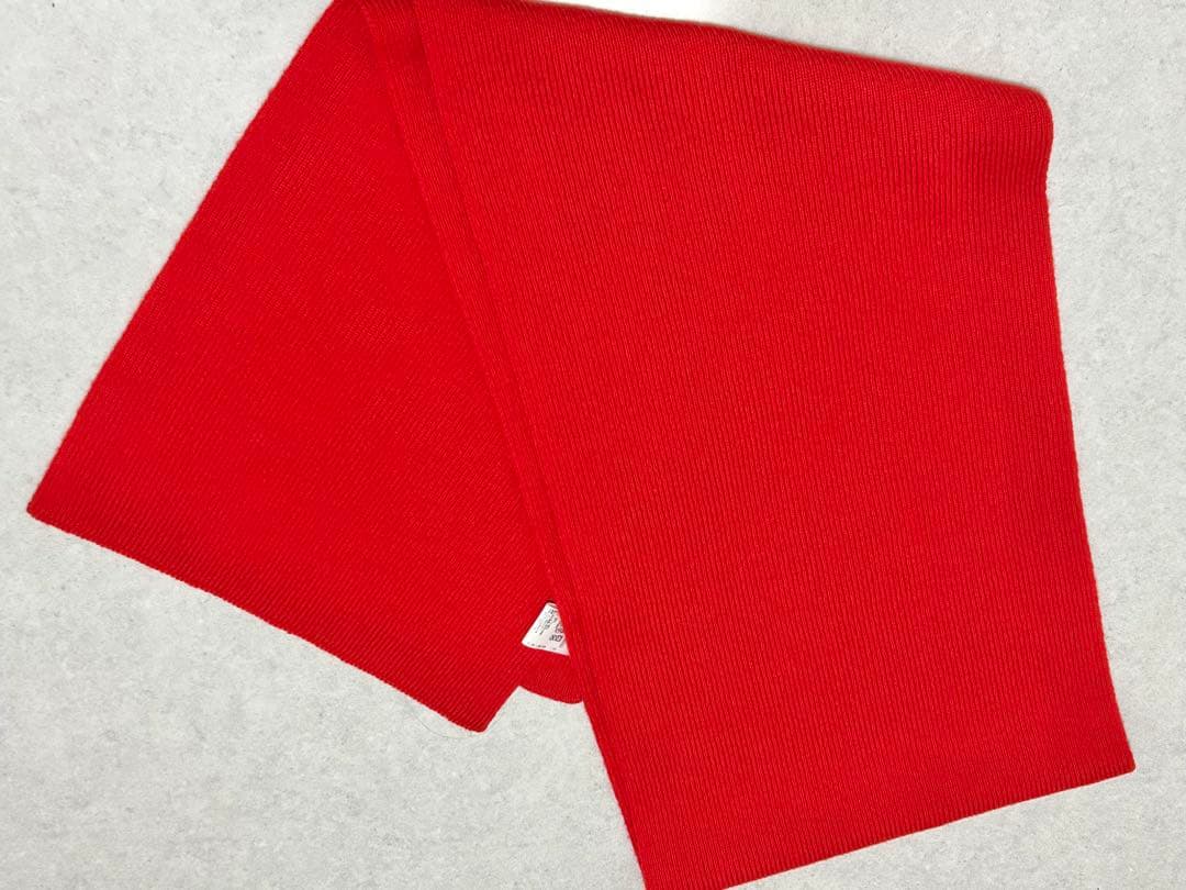 2025AWグリーンレーベル別注JohnstonsofElgin赤リブマフラー