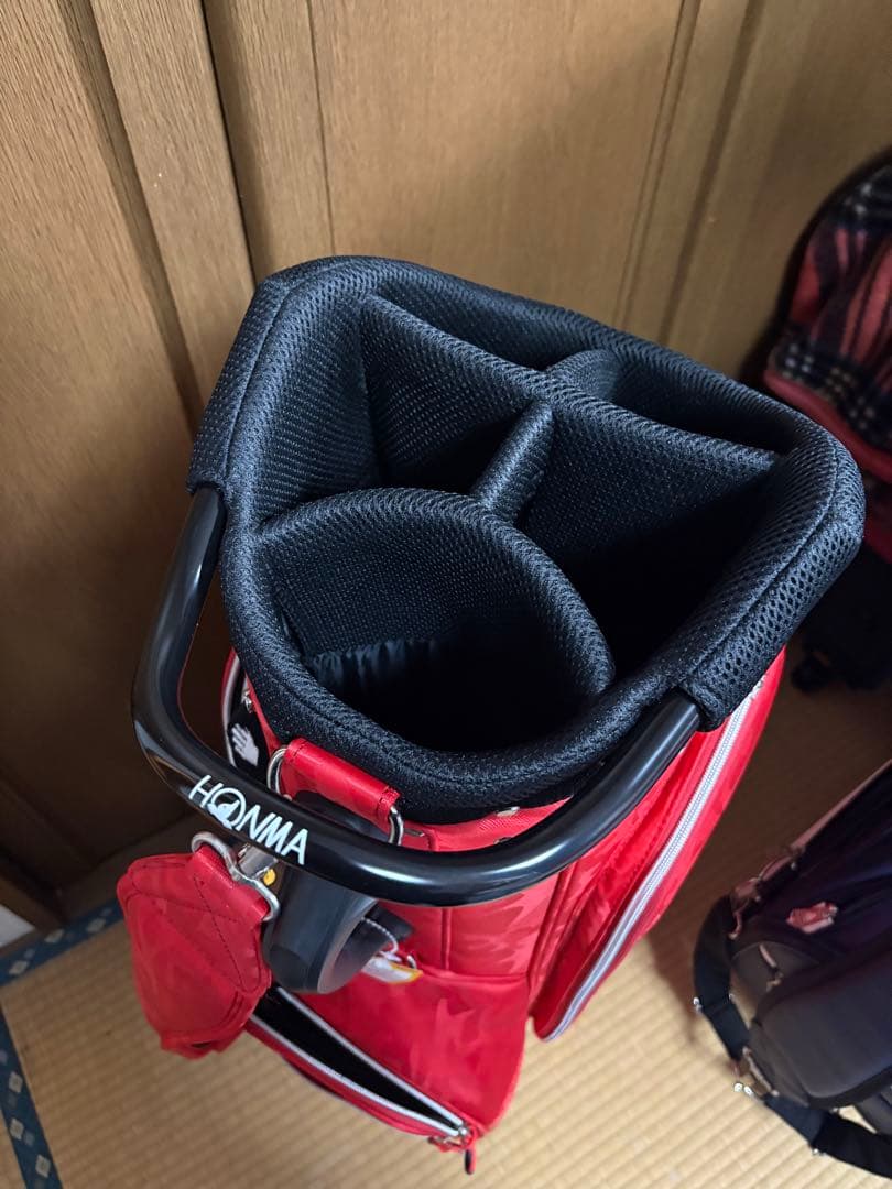 HONMA キャスター付　キャディバック　レッド