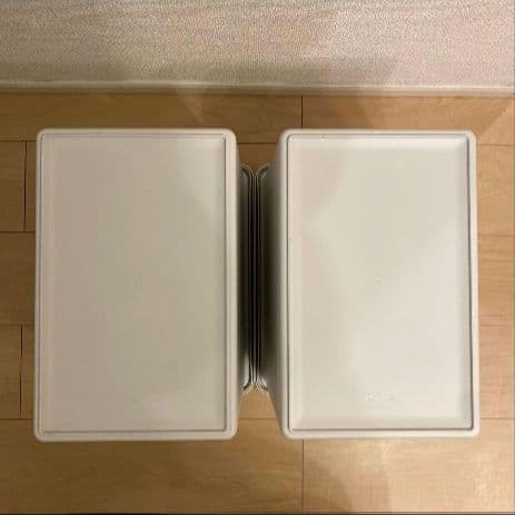 無印良品 ポリプロピレン収納ボックス 深 ホワイトグレー 廃盤