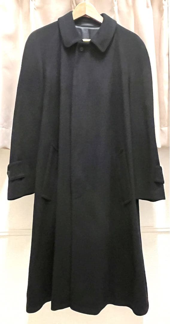 BROOKS BROTHERS ステントカラーロングコート カシミア100% L